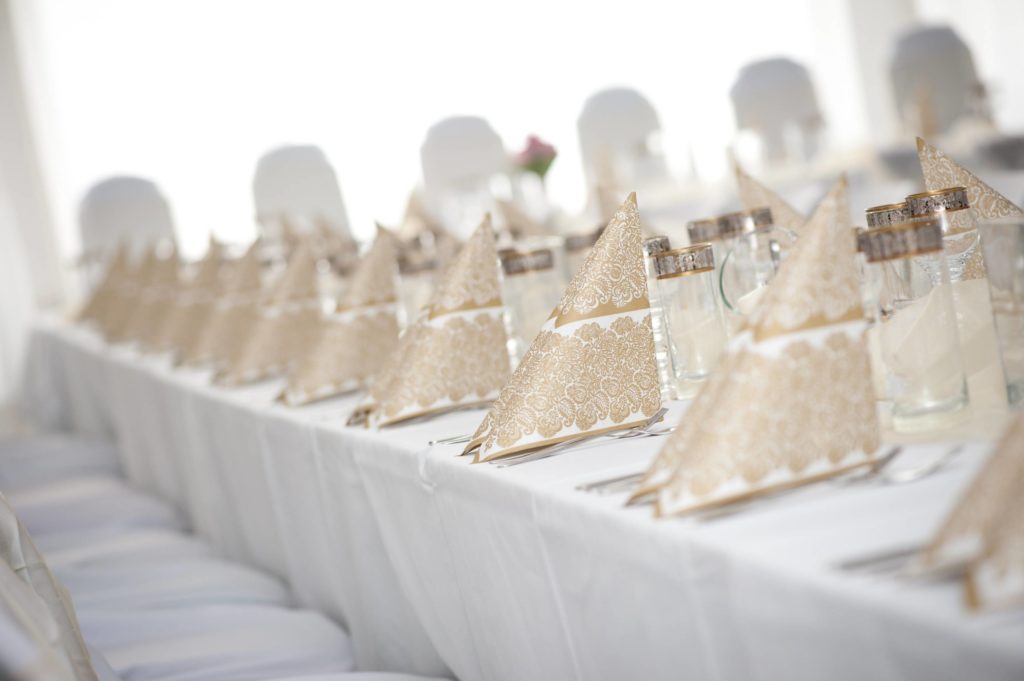 decoration monochrome blanc pour mariage elegant
