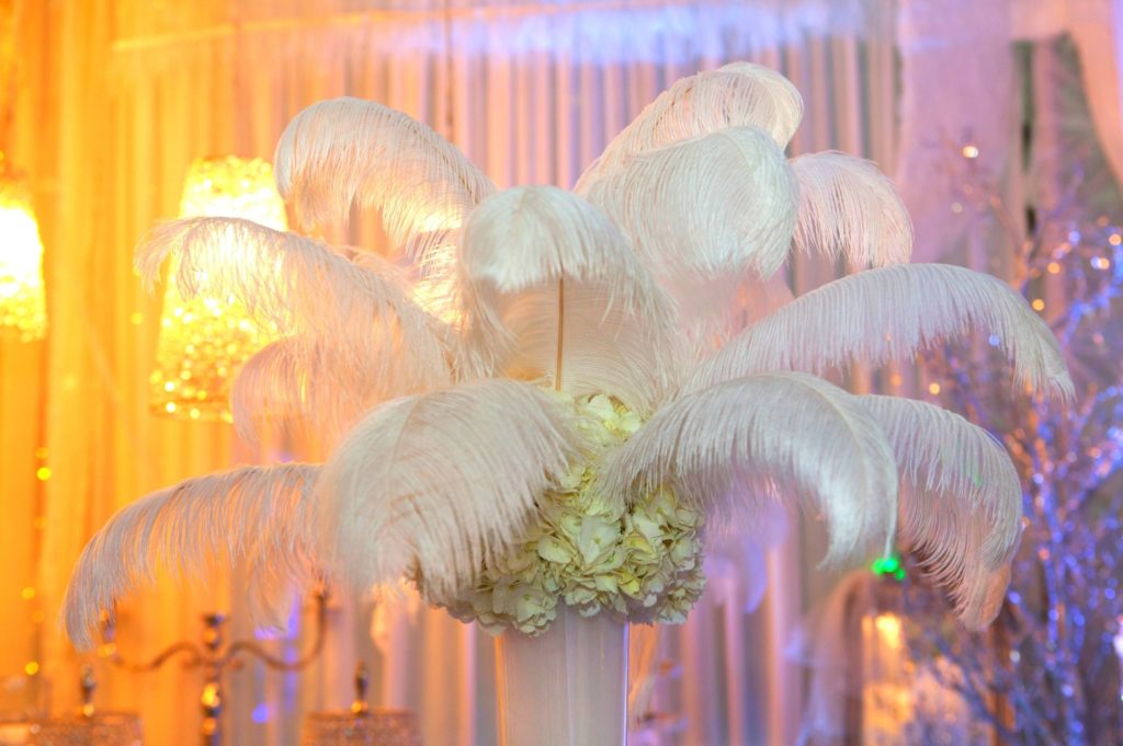 plume d'autruche pour décoration mariage